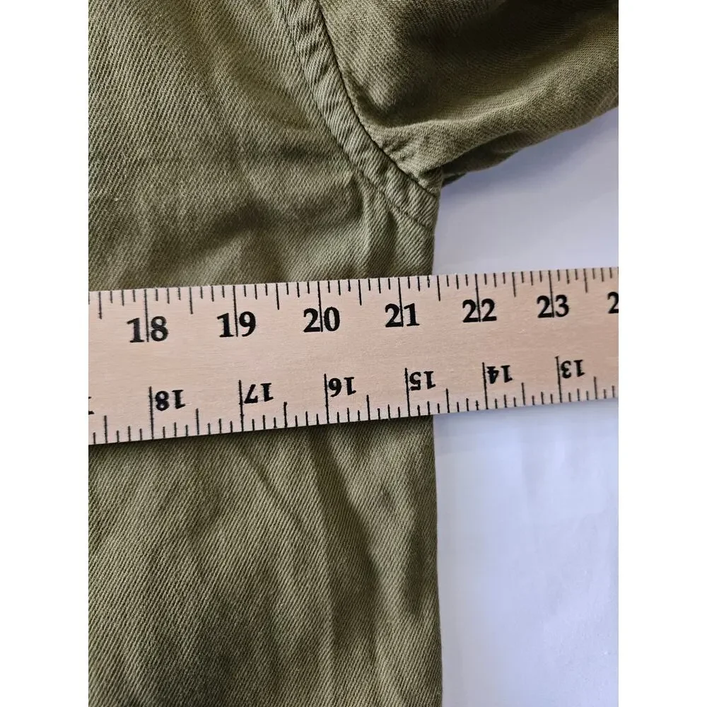 Levi's Men's Button Up Long Sleeve Shirt Denim Green Small